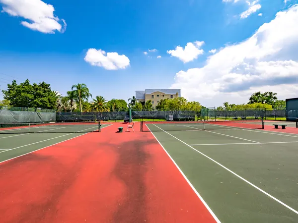 a view of a tennis court