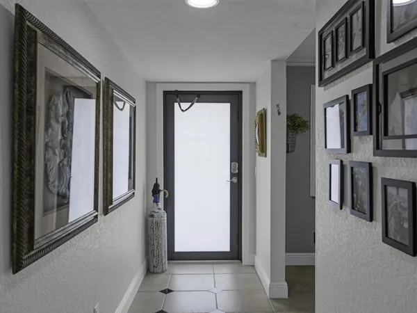 a view of a house with a door