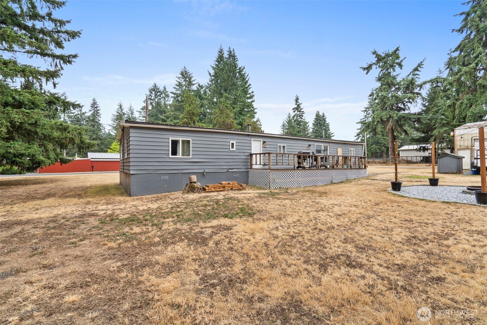 19121 Elderberry Street Southwest Rochester, WA 98579 - Photo 32 of 34 a view of backyard of the house