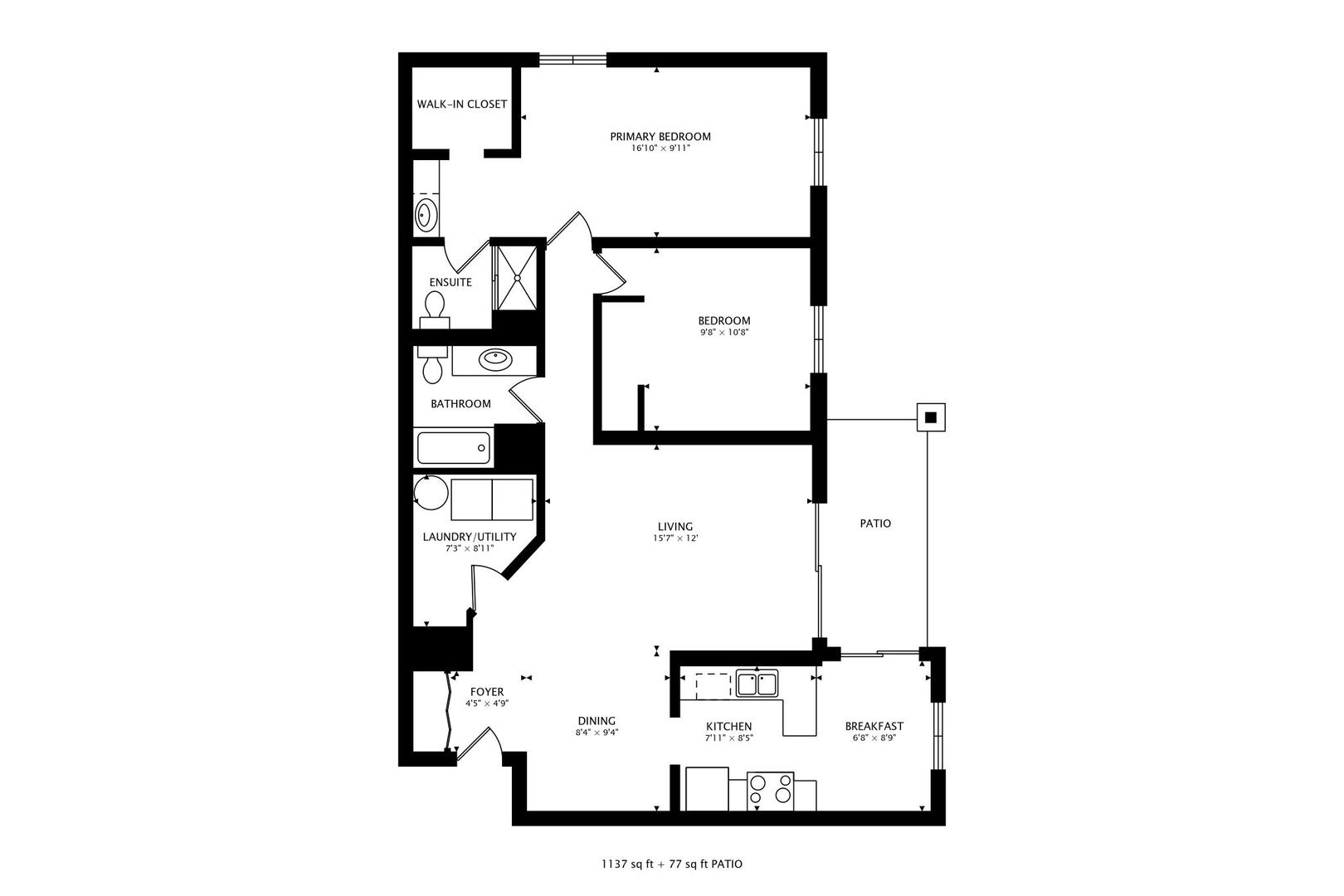 3412 Donovan Drive, Unit 1 Crete, IL 60417 - Photo 23 of 23 a picture of floor plan
