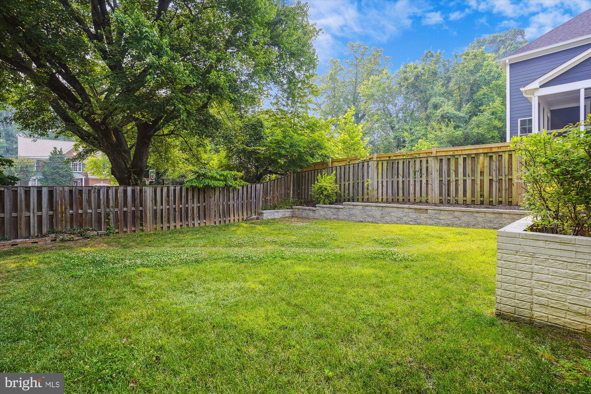 5806 Little Falls Road Arlington, VA 22207 - Photo 48 of 62 Back Elevation- Fully Fenced in Yard