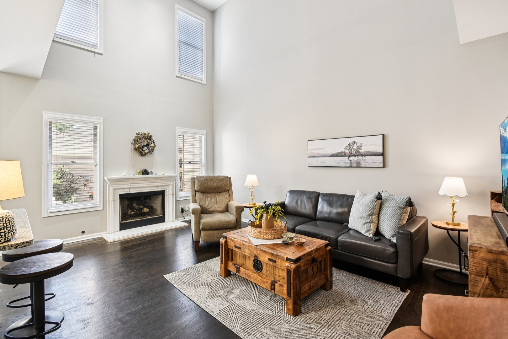 39W355 Baker Drive Geneva, IL 60134 - Photo 5 of 22 a living room with furniture and a fireplace