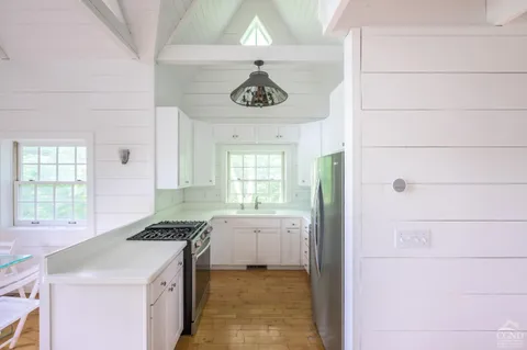 a very nice looking room with a large window