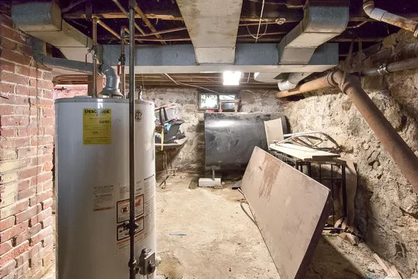 a view of storage and utility room