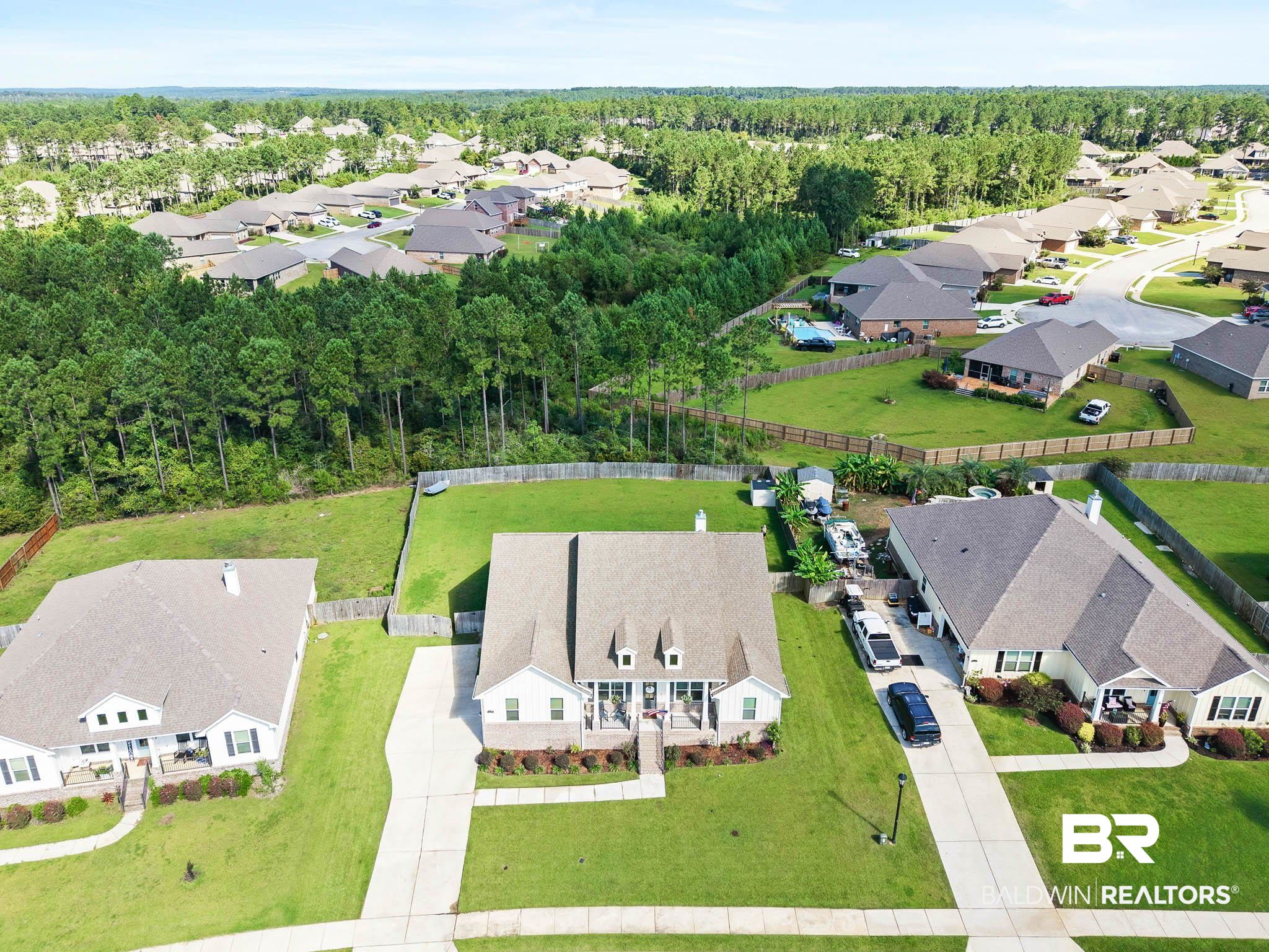 12785 Warbler Street Daphne, AL 36527 - Photo 43 of 53 Aerial perspective of suburban area