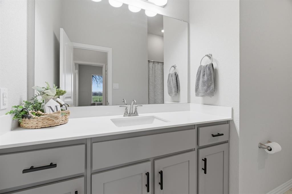 1117 Springfield Road Springtown, TX 76082 - Photo 27 of 40 a bathroom with a sink and a mirror