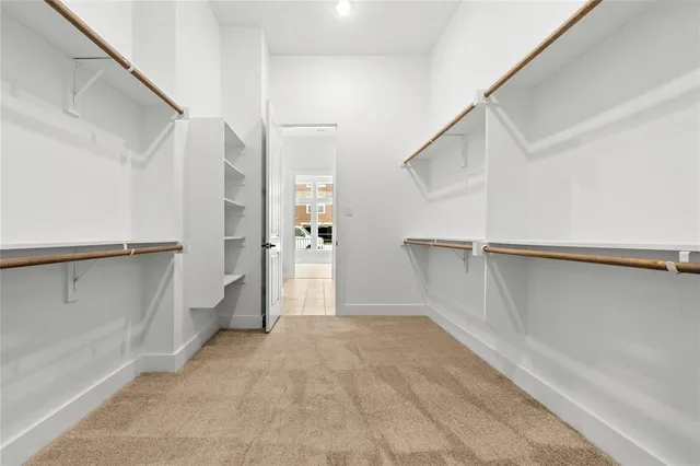 a view of closet area