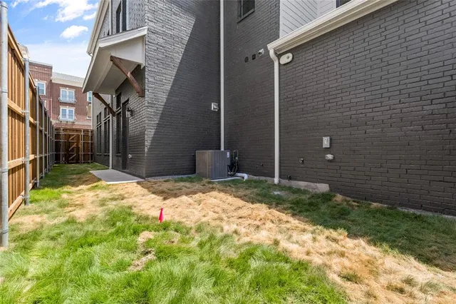 a backyard of a house