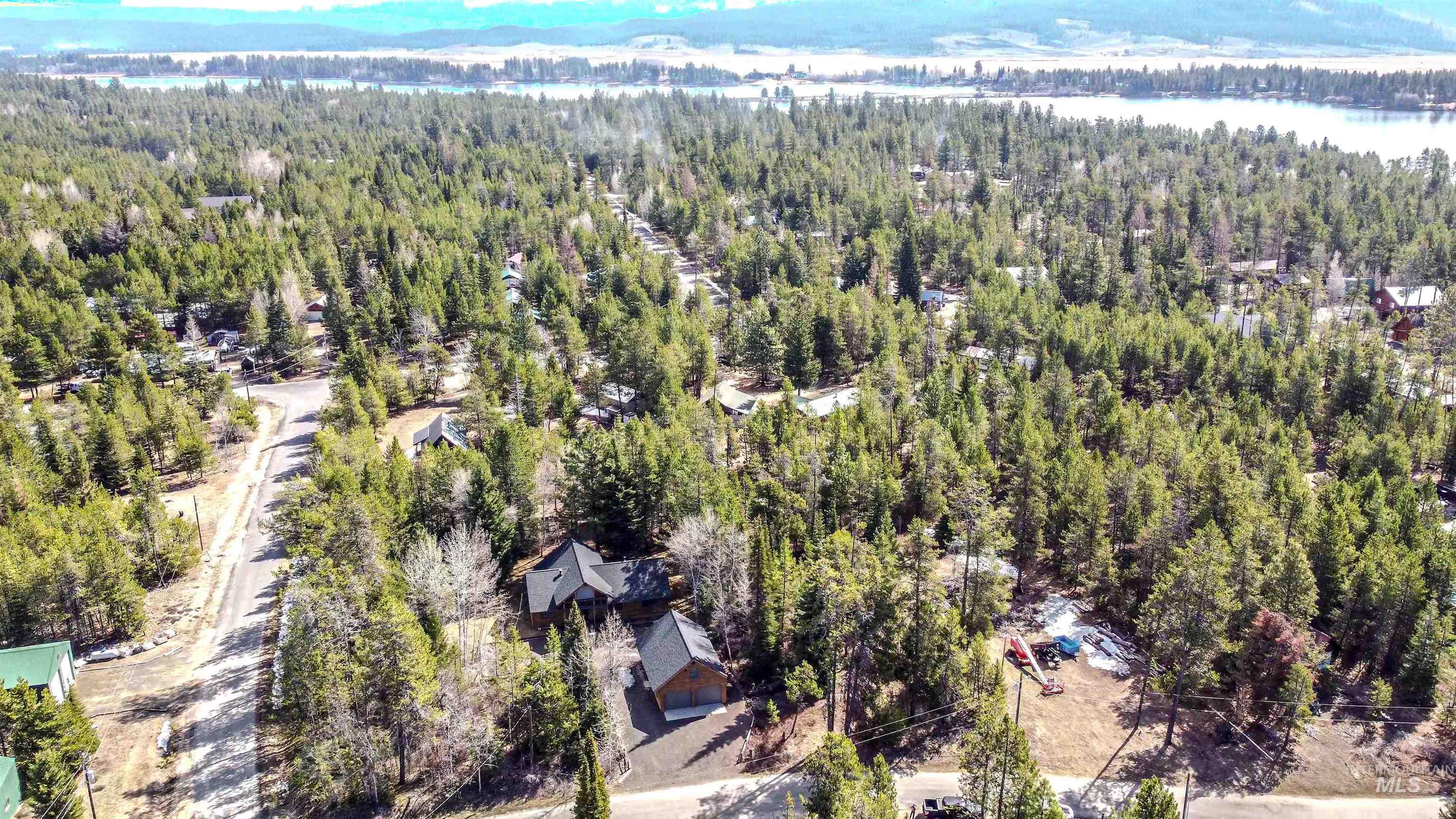 12712 Hereford Road Donnelly, ID 83615 - Photo 25 of 50 Bird's eye view of a forest and a mountainous background