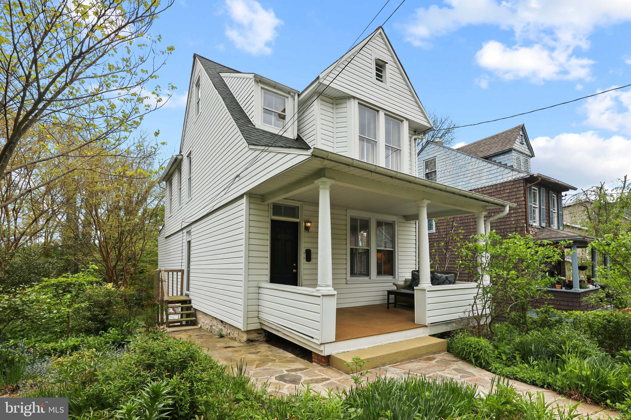 4507 Wilmslow Road Baltimore, MD 21210 - Photo 2 of 59 View from Wilmslow Road (left side of home)