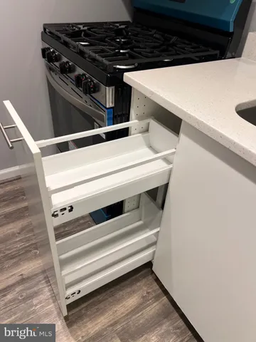 a close view of washer and dryer