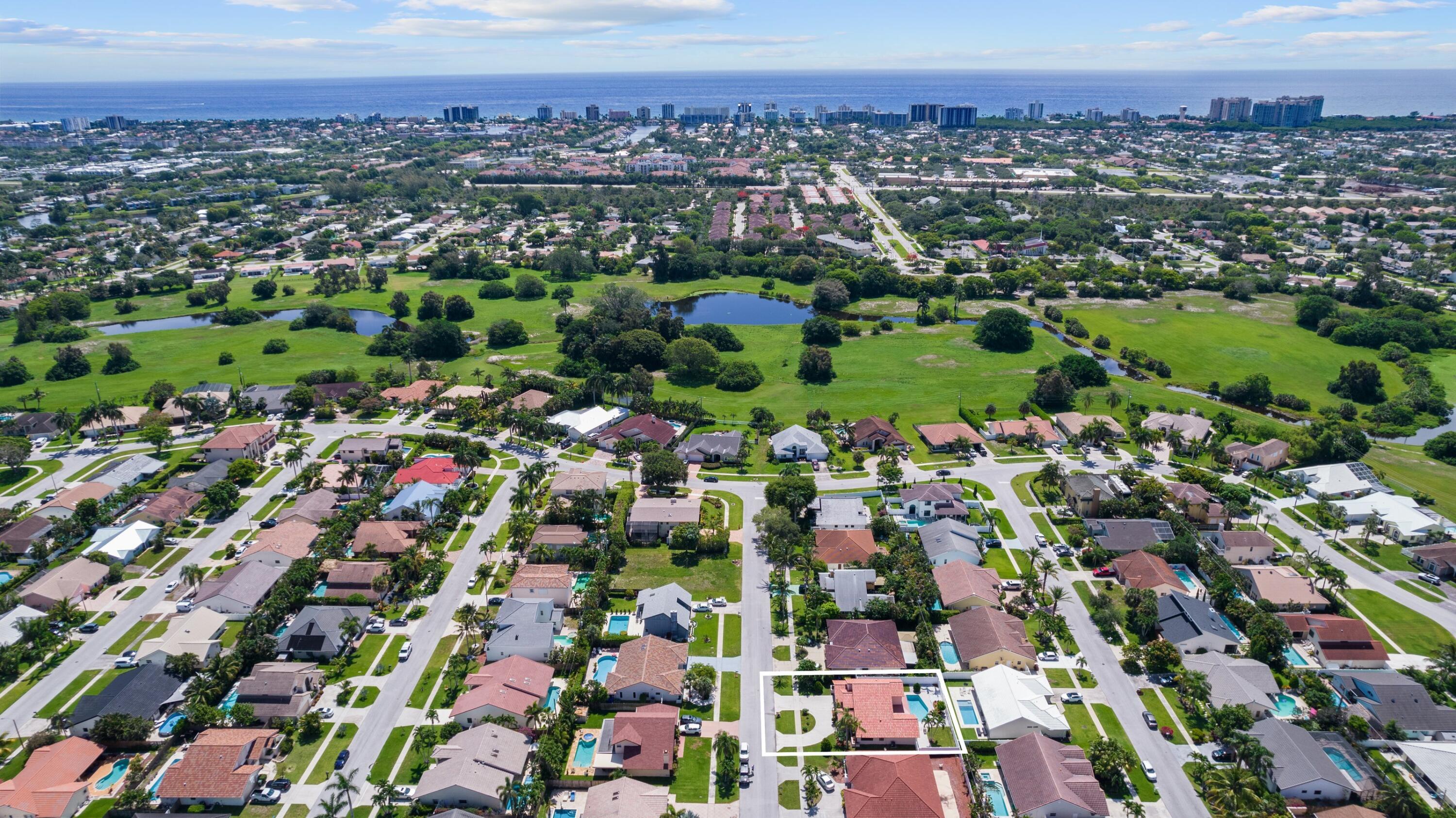 350 Prairie Rose Lane Boca Raton, FL 33487 - Photo 2 of 42 Aerial Ocean View