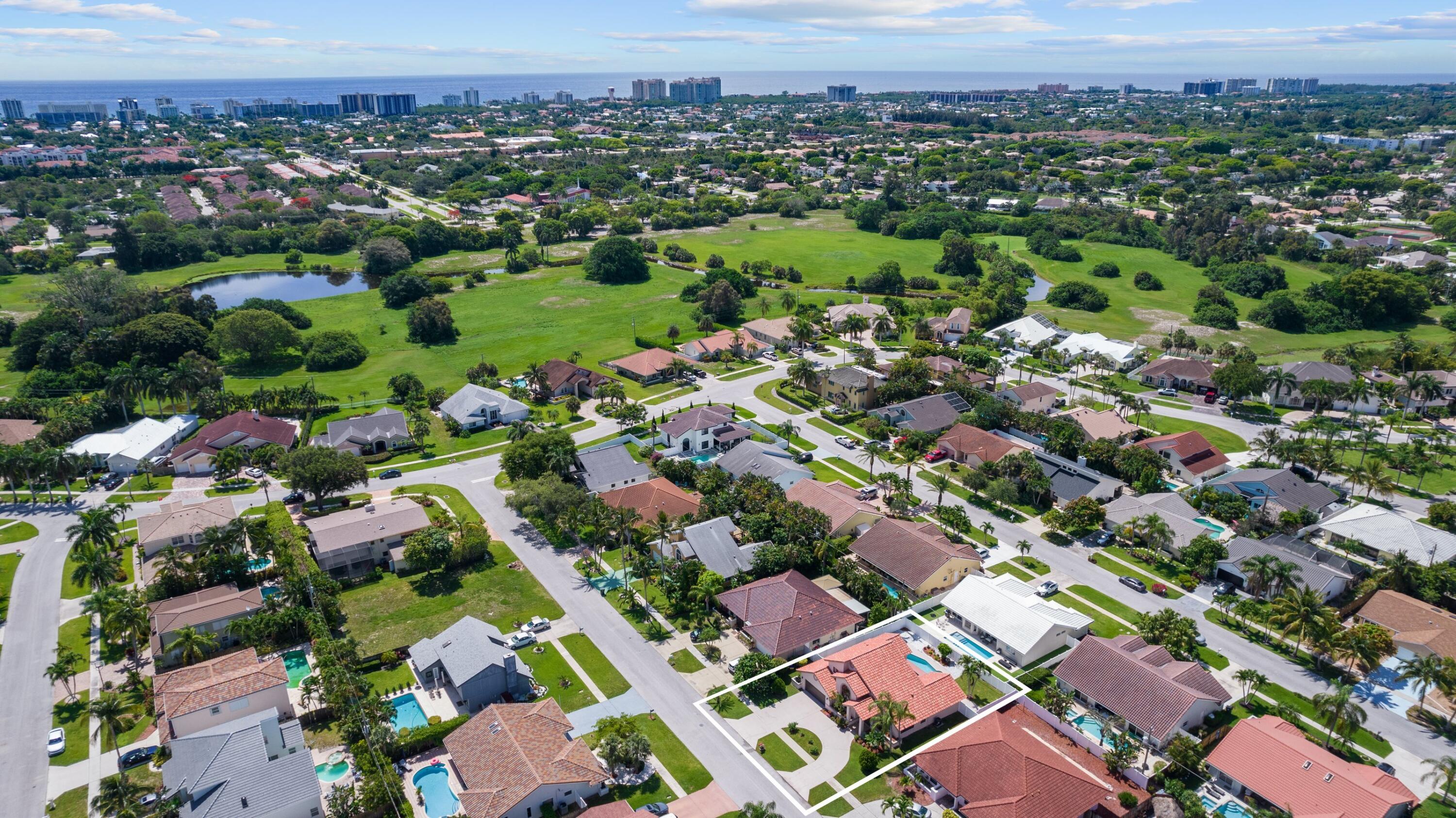 350 Prairie Rose Lane Boca Raton, FL 33487 - Photo 29 of 42 Aerial Neighborhood View