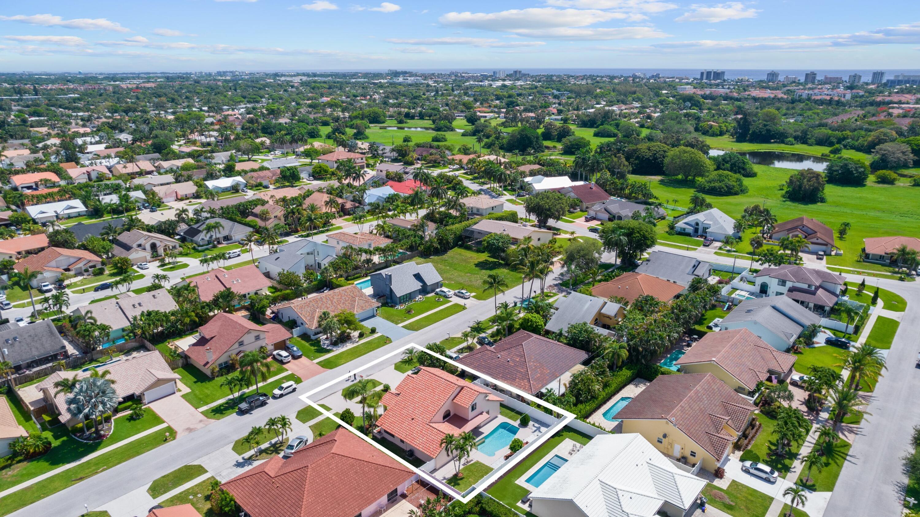 350 Prairie Rose Lane Boca Raton, FL 33487 - Photo 31 of 42 Aerial Street View