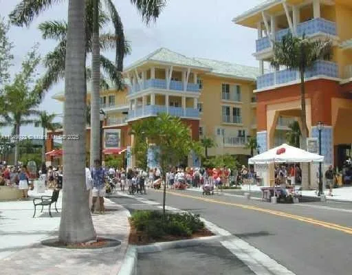 a front view of a building with street