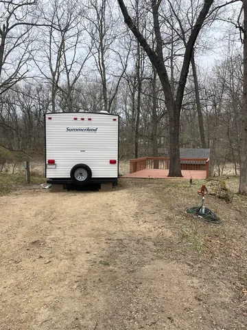 a car parked in front of a house