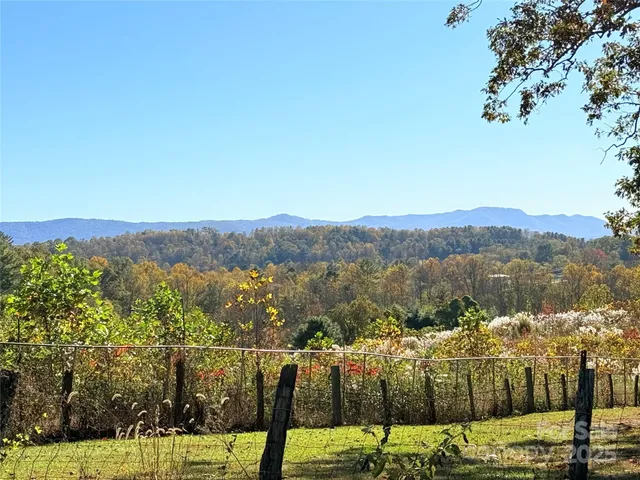 a view of a city with mountain