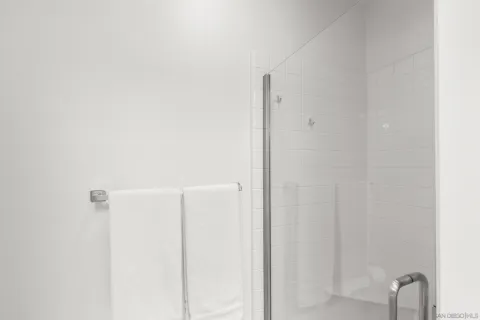 a close view of closet