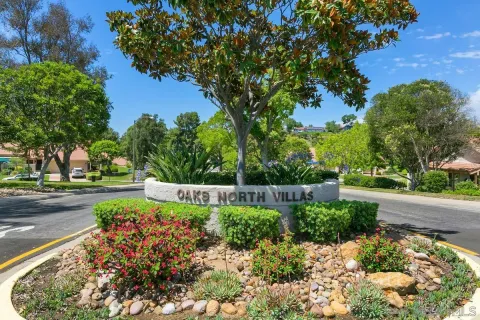 a view of a garden with a pathway