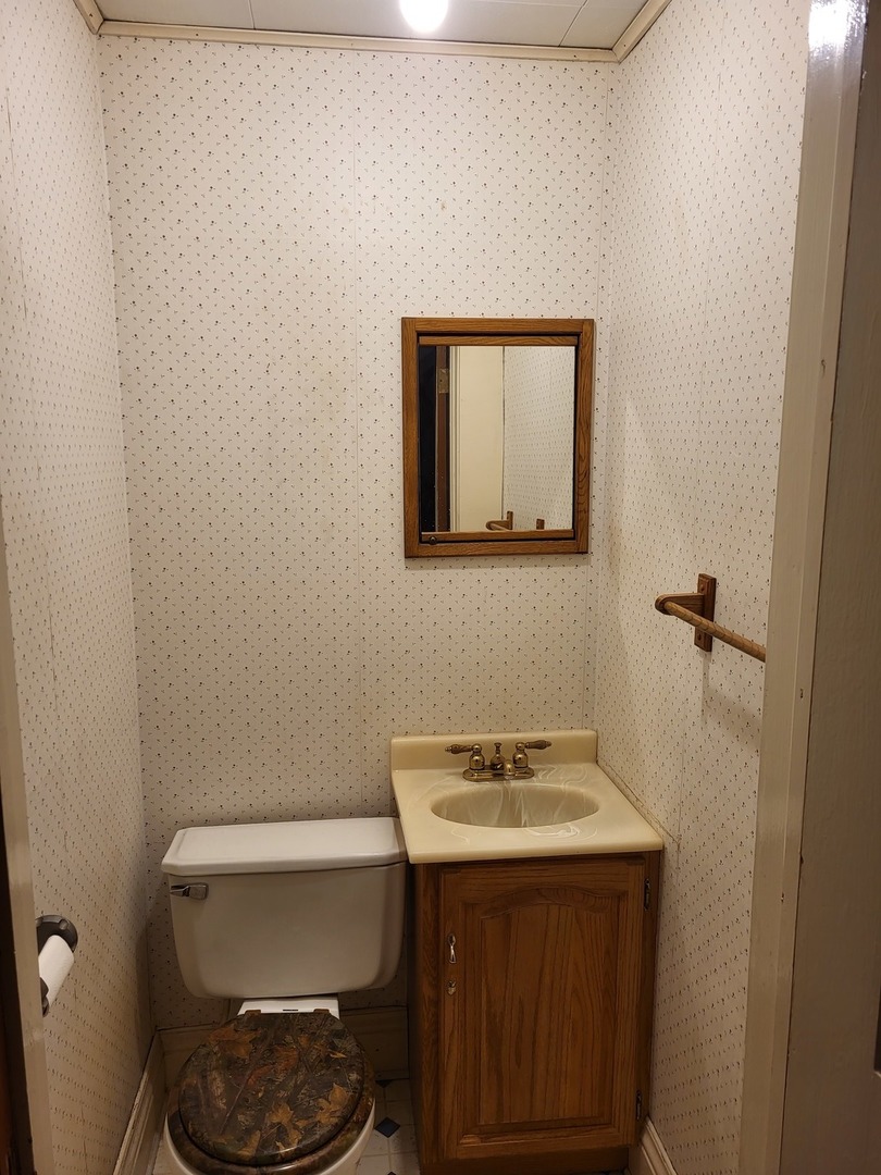 102 South 9th Street Rochelle, IL 61068 - Photo 10 of 13 a bathroom with a toilet and a sink