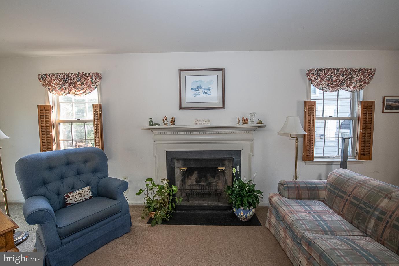1673 Whitehouse Road Ambler, PA 19002 - Photo 7 of 38 Living Room; wood-burning fireplace