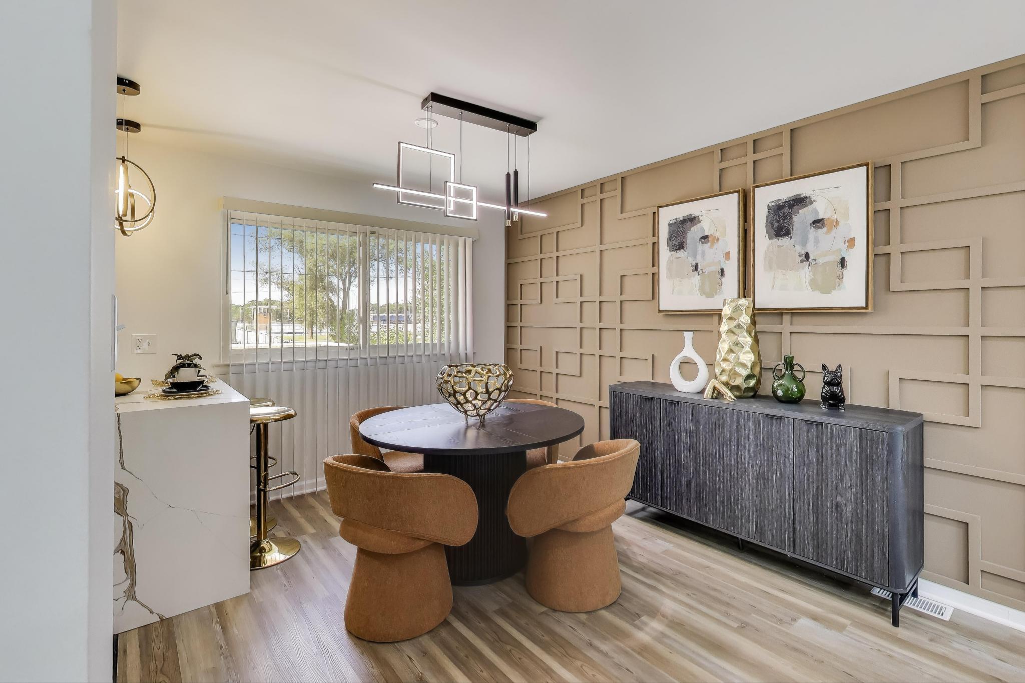 1124 Clinton Street Gary, IN 46406 - Photo 12 of 52 a living room with furniture and wooden floor