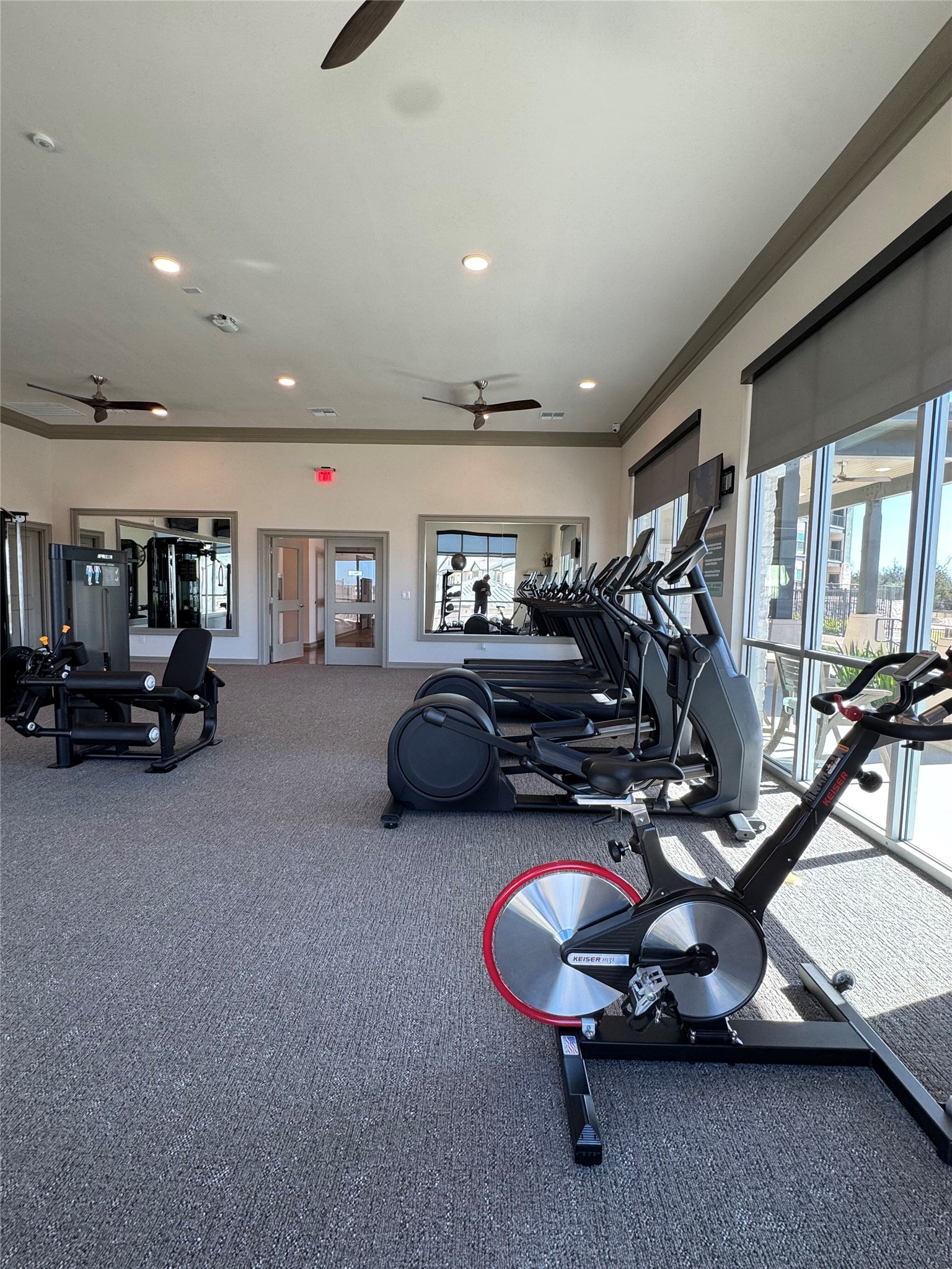 691 Union Chapel Road, Unit A2 Cedar Creek, TX 78612 - Photo 21 of 21 a room with gym equipment and a large window