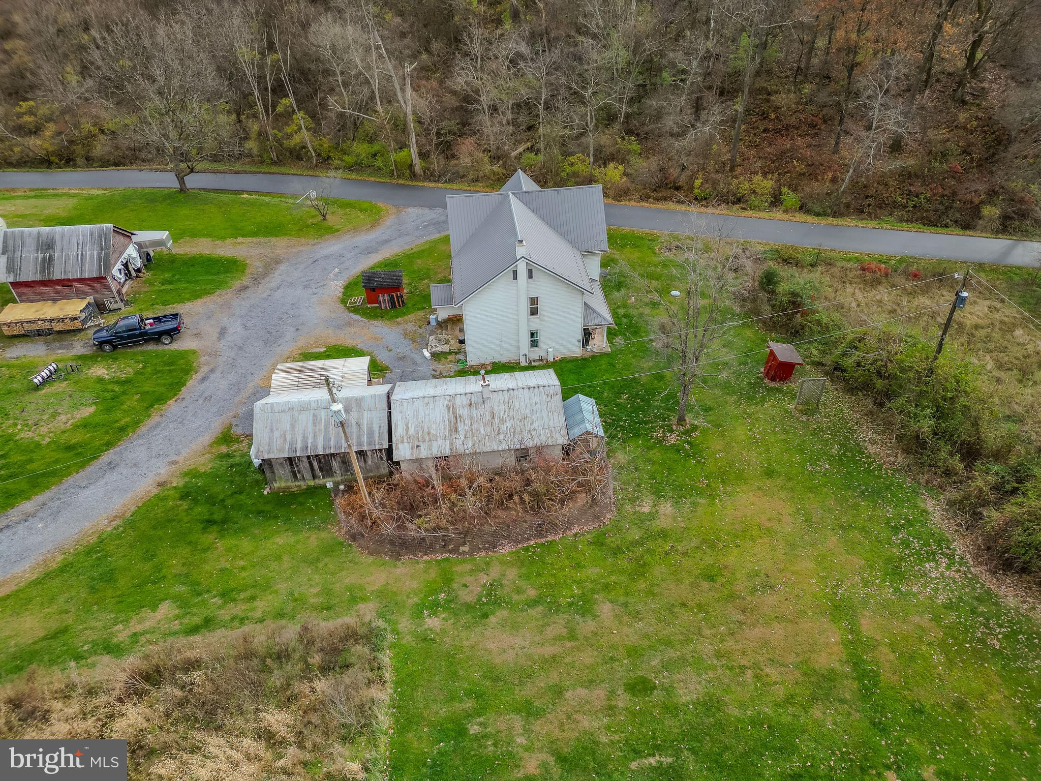 1840 Masden Hollow Road Beech Creek, PA 16822 - Photo 47 of 66 an aerial view of a house with garden space and street view