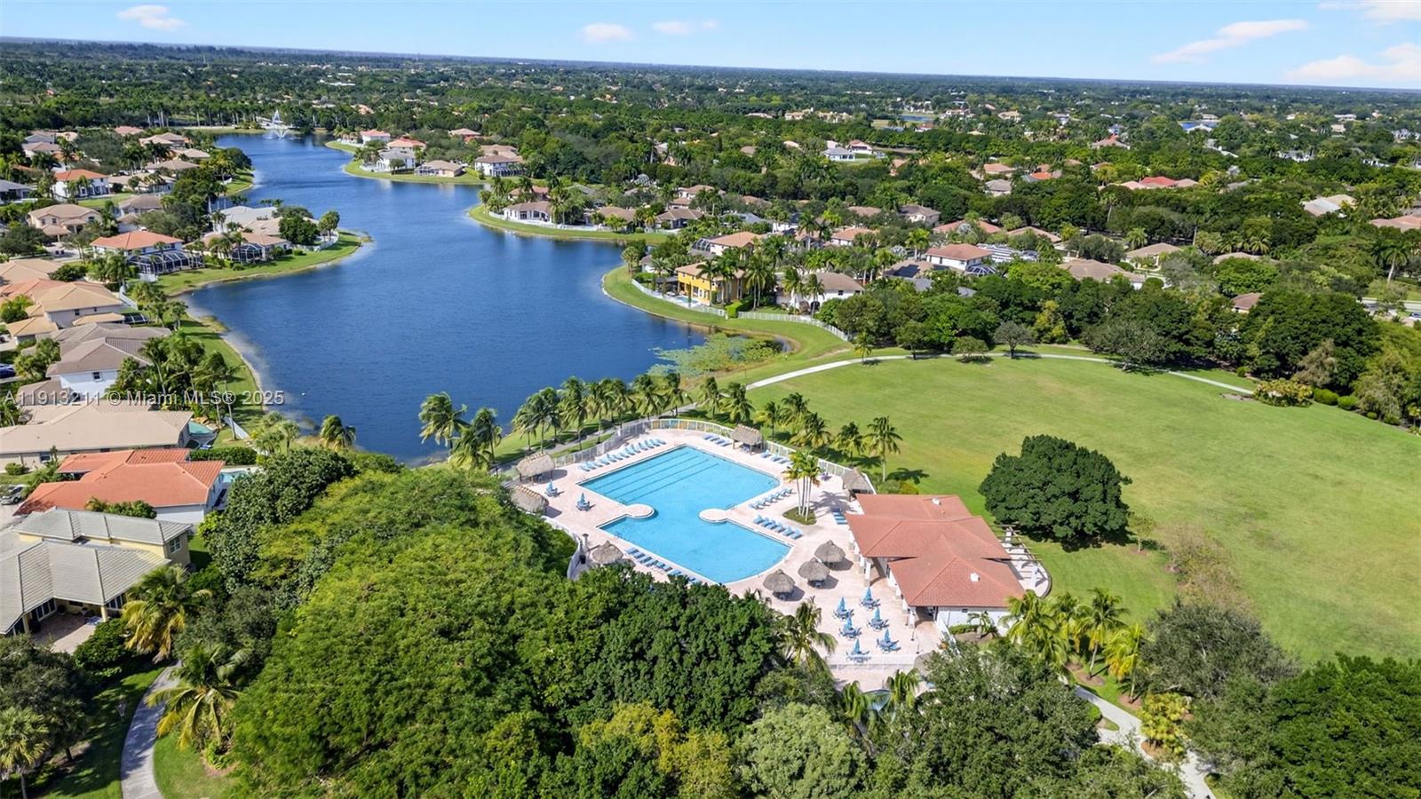 4357 Magnolia Ridge Drive Weston, FL 33331 - Photo 49 of 54 an aerial view of a houses with a lake view