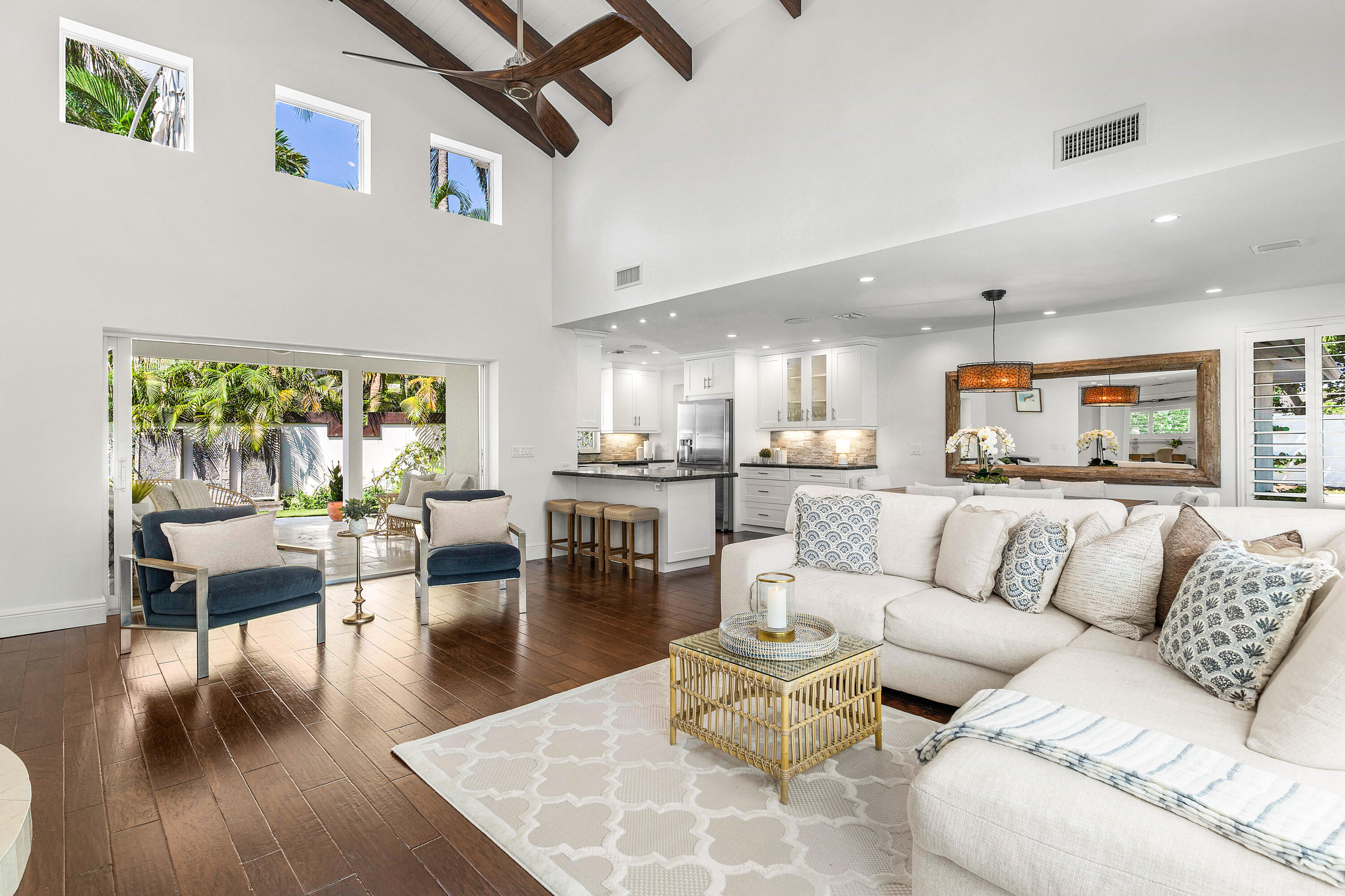 6130 Ridge Lane Ocean Ridge, FL 33435 - Photo 20 of 30 Great Room View to Covered Patio