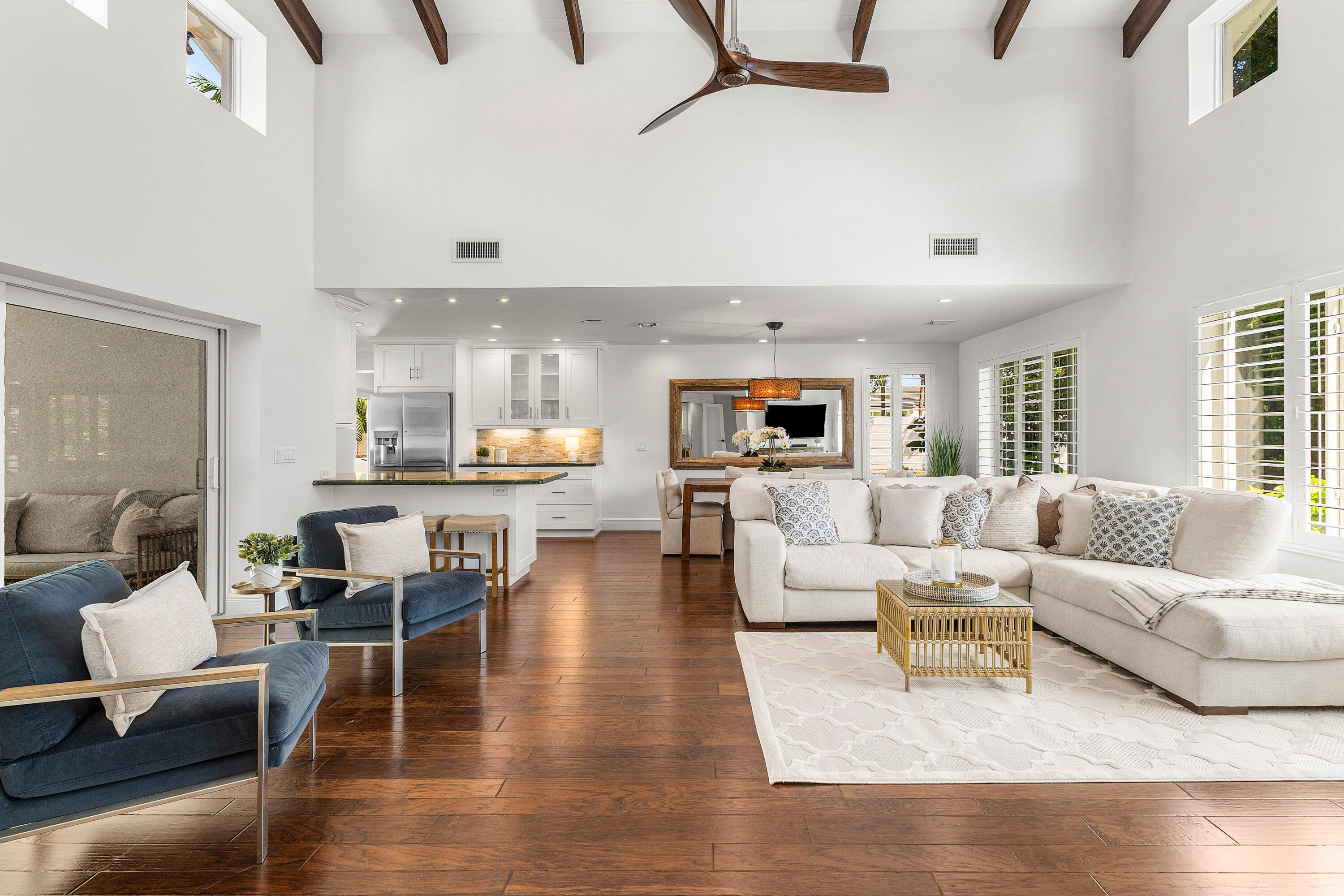 6130 Ridge Lane Ocean Ridge, FL 33435 - Photo 4 of 30 Great Room with 17ft Ceiling