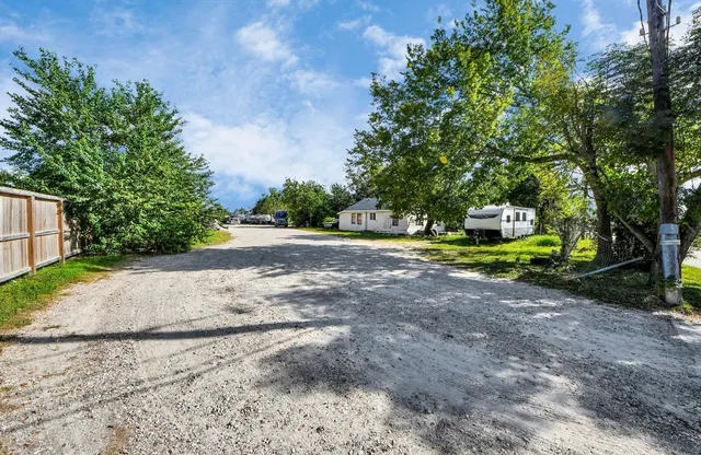 a view of street with trees