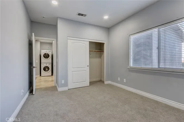 a close view of closet