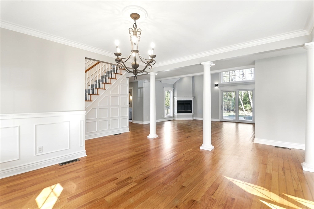 5 Bennett Road Hampden, MA 01036 - Photo 8 of 42 a view of a room with wooden floor chandelier and windows