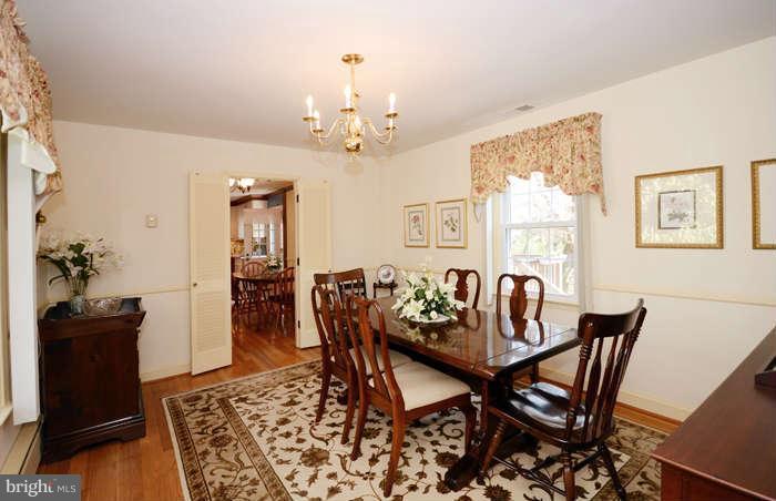 4453 Carroll Manor Road Baldwin, MD 21013 - Photo 13 of 30 a view of a dining room with furniture and wooden floor