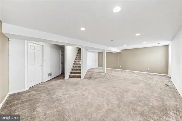 a view of an empty room