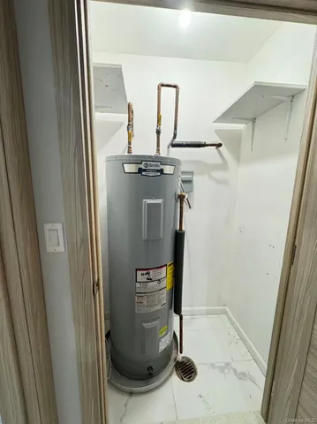 a view of a building with a street