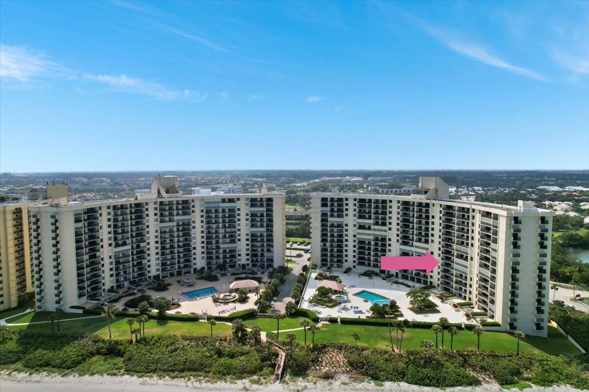 400 Ocean Trail Way, Unit 504 Jupiter, FL 33477 - Photo 27 of 28 Aerial with 504 marker