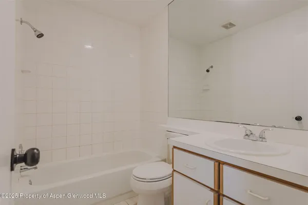 a bathroom with a sink a toilet and a tub