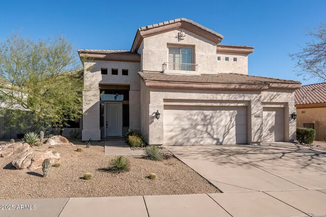 a front view of a house