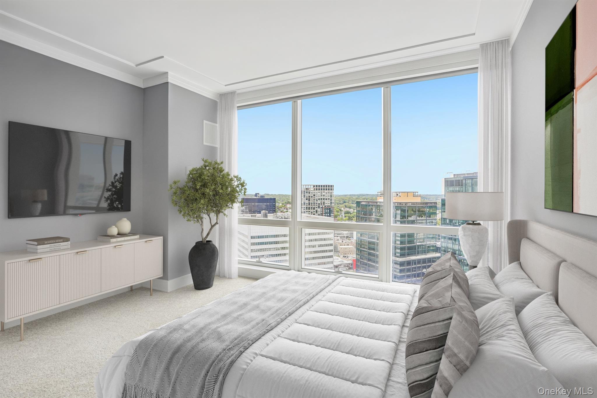 1 Renaissance Square, Unit 25G White Plains, NY 10601 - Photo 8 of 22 Primary Bedroom Suite