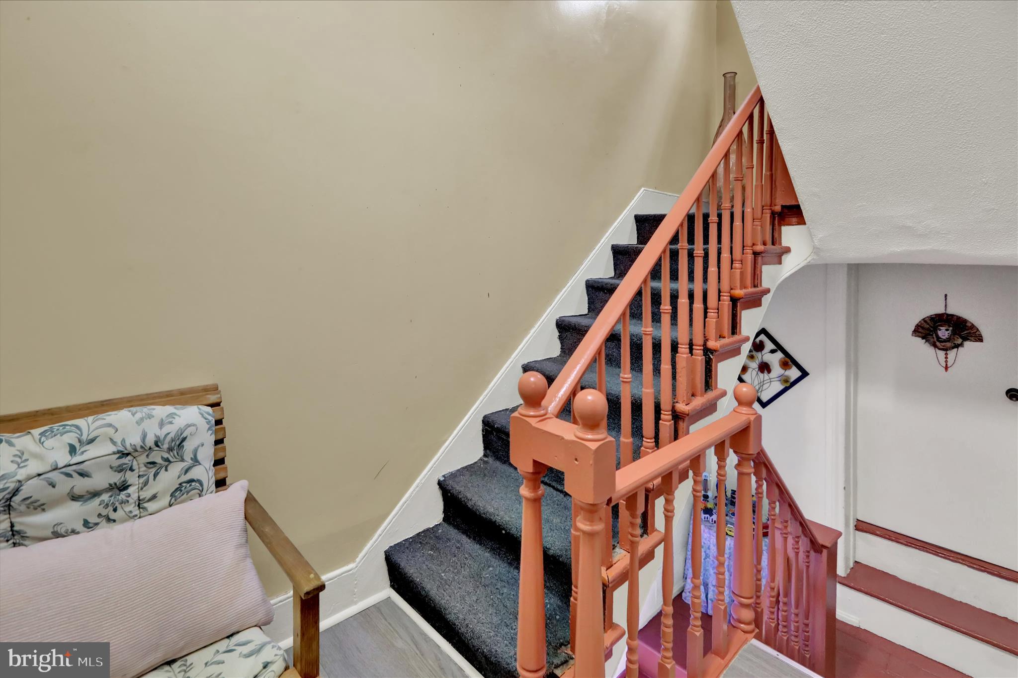 407 South 7th Street Reading, PA 19602 - Photo 31 of 36 a view of staircase with white walls
