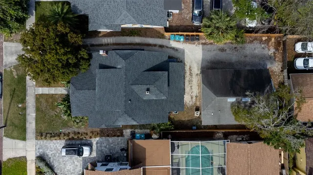 an aerial view of city