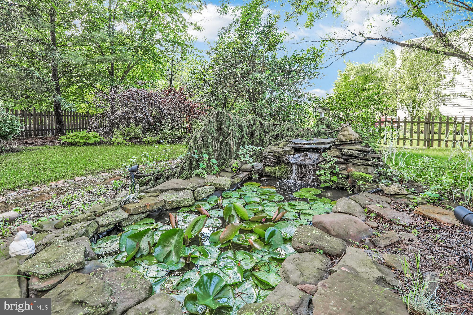 13 Manor Road Newtown, PA 18940 - Photo 33 of 38 Water Feature in Backyard