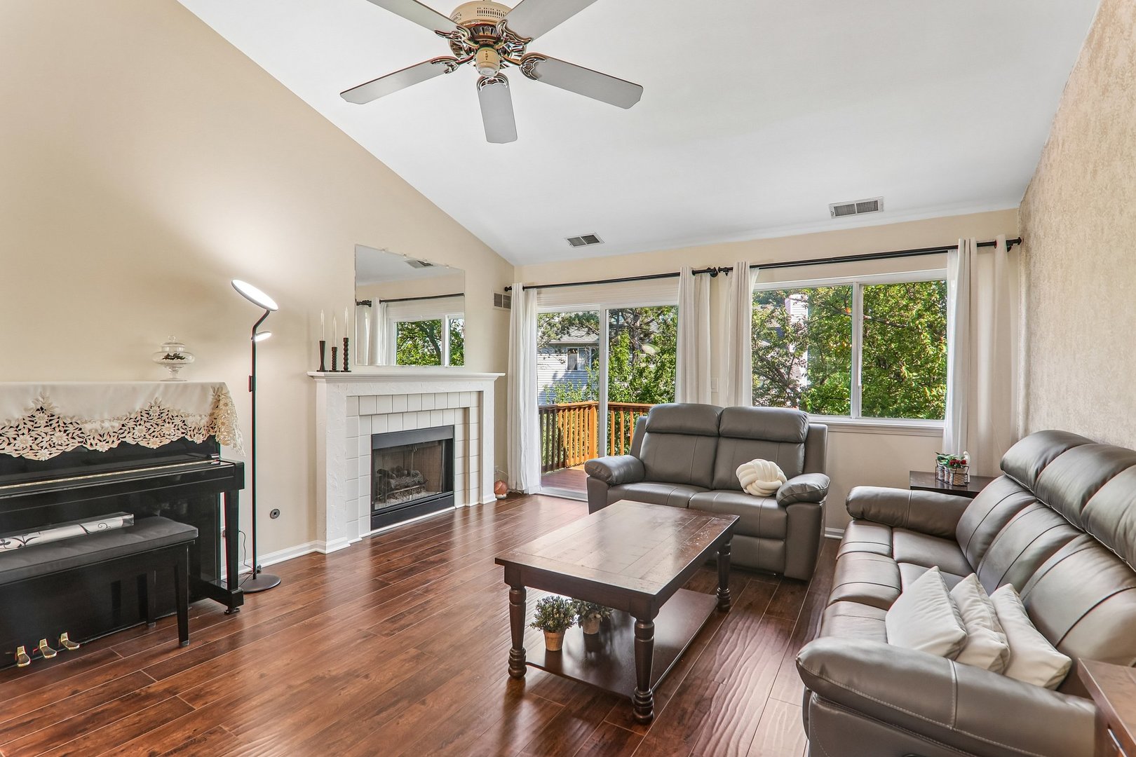 1064 Ripple Ridge Darien, IL 60561 - Photo 4 of 16 a living room with furniture and a fireplace