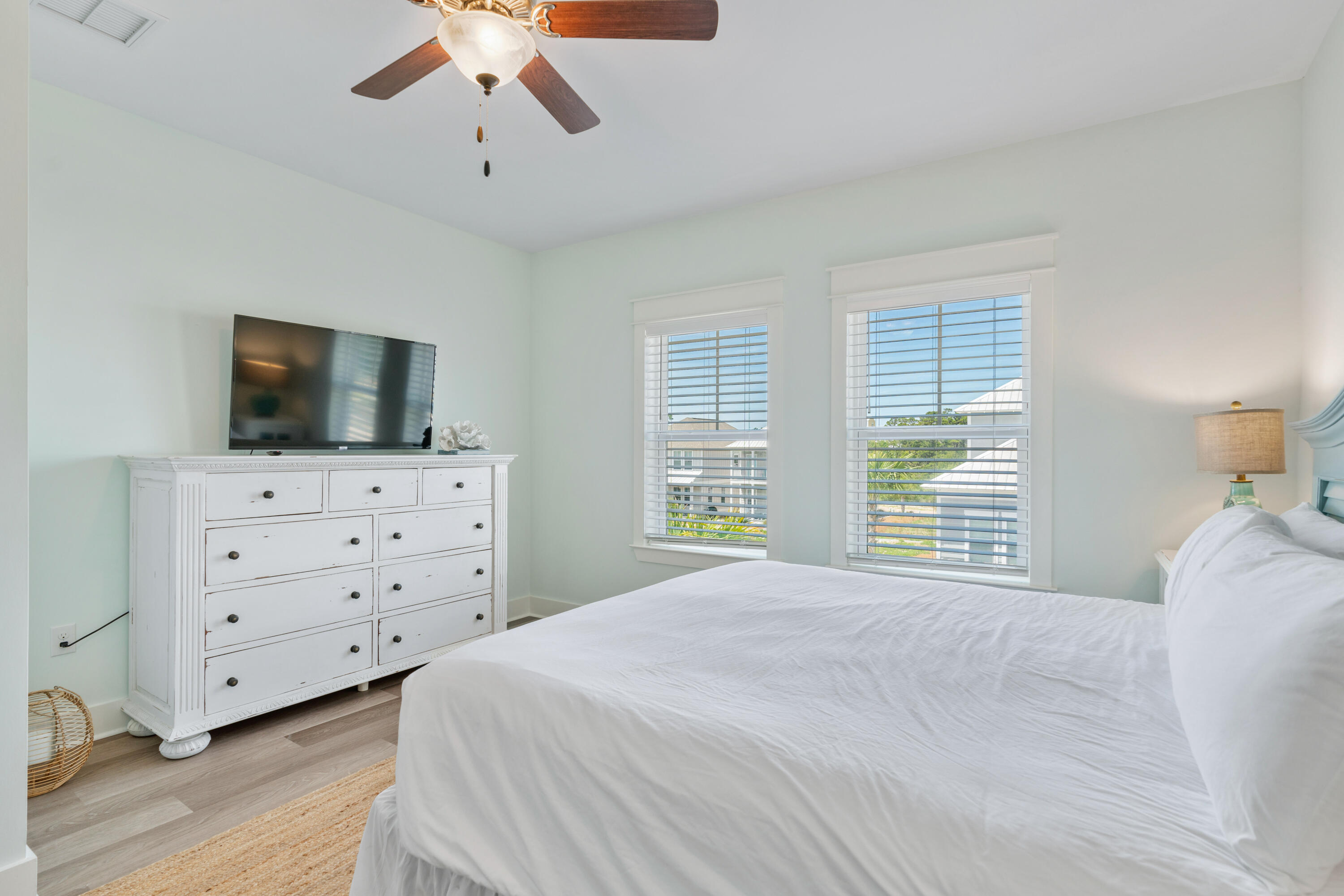 30 Constant Avenue Santa Rosa Beach, FL 32459 - Photo 20 of 51 a bedroom with a bed and a flat screen tv
