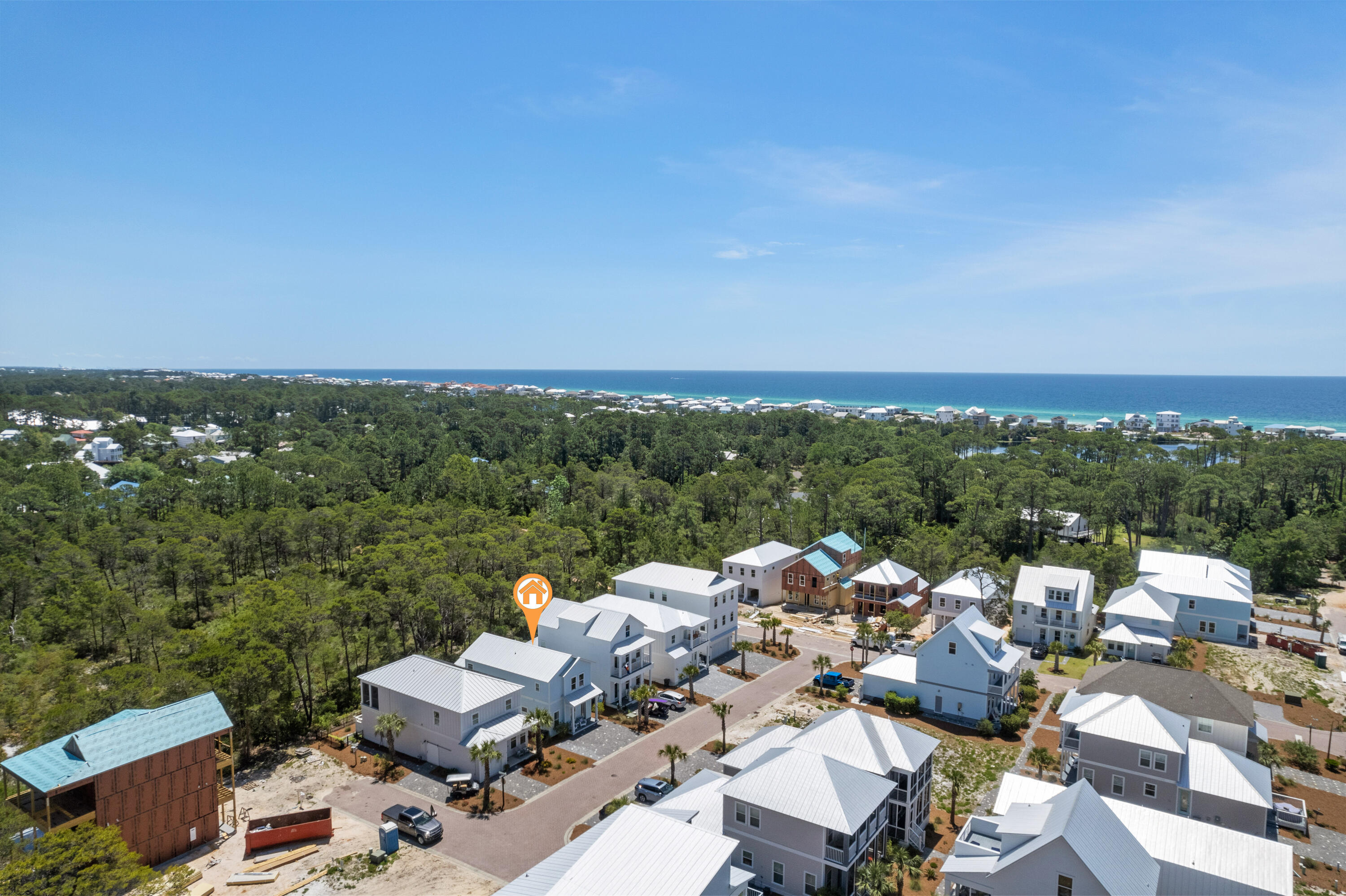 30 Constant Avenue Santa Rosa Beach, FL 32459 - Photo 45 of 51 an aerial view of a house with a yard