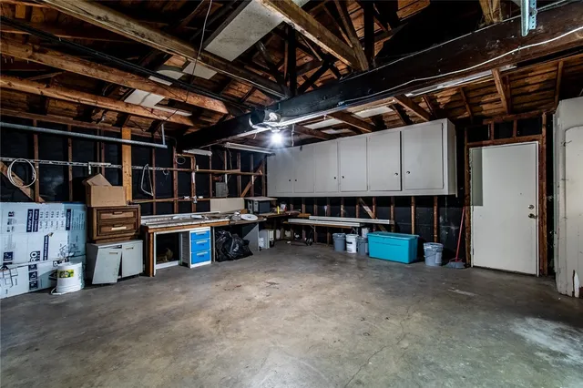 a view of a storage room