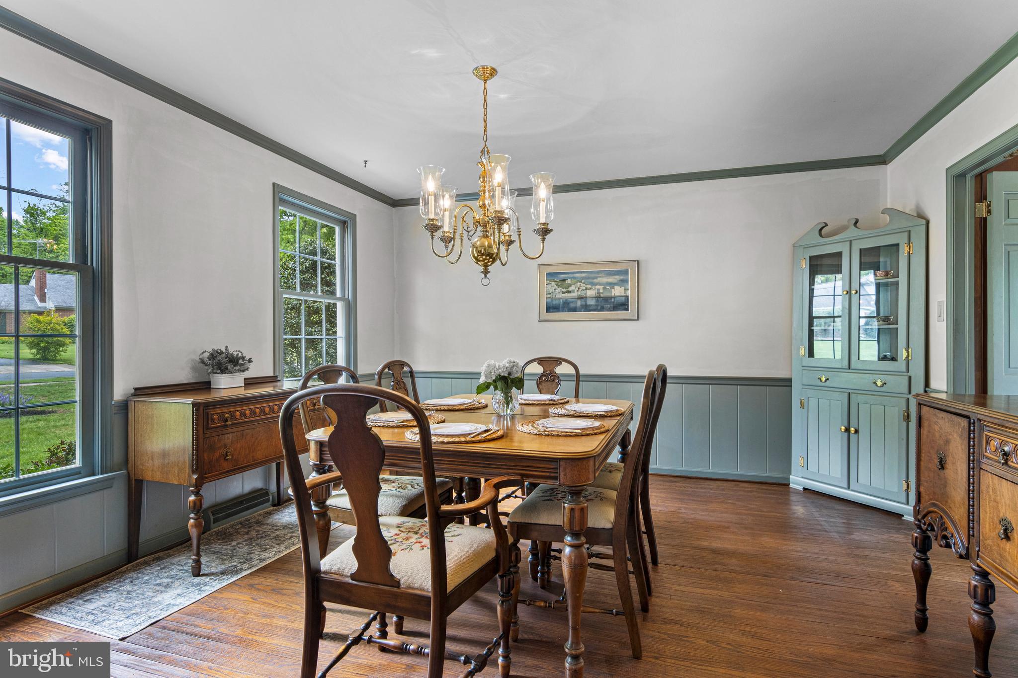 159 Gwynedd Manor Road North Wales, PA 19454 - Photo 5 of 34 Formal dining room, large windows, hardwood floors
