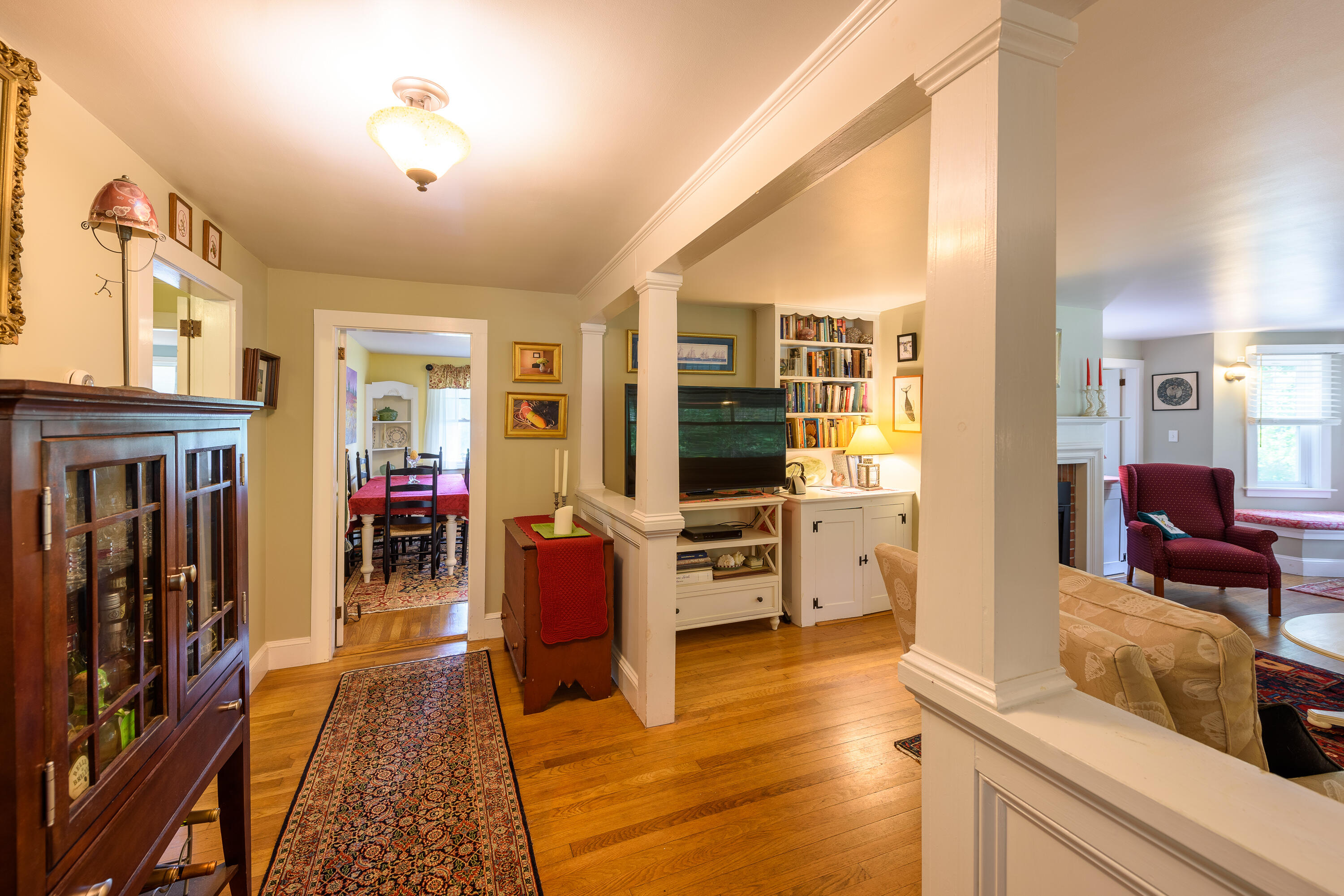 90 West Tisbury Road Edgartown, MA 02539 - Photo 24 of 46 a living room with furniture and a flat screen tv